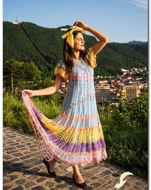 rochie crosetata  de vara