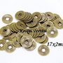 8046 - (50buc) Monede feng shui / banuti norocosi, aliaj metalic bronz