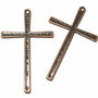 Pandantiv metalic, cruciulita, cupru, 61.5x36.5 mm