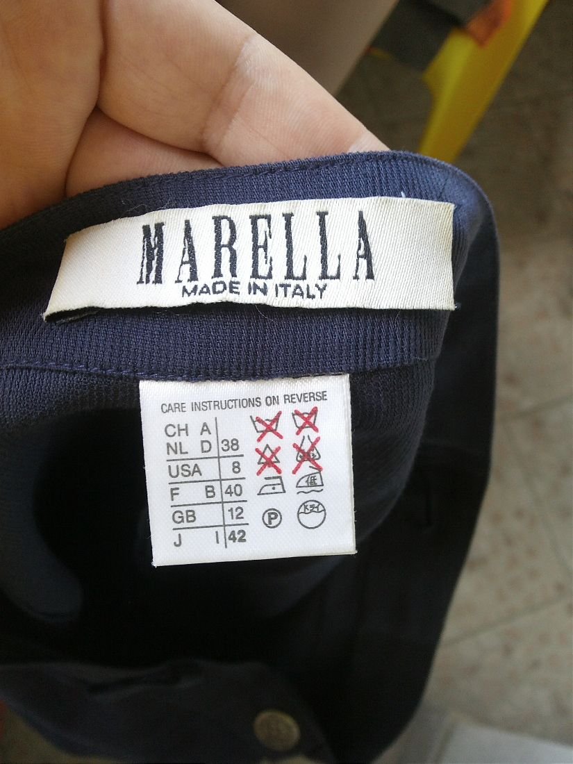 PANTALONI MARELLA MAX MARA MATASE NATURALA MARIME 38