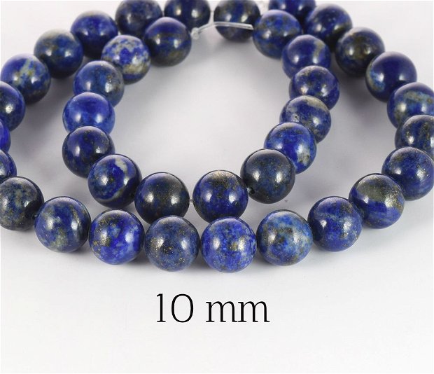Lapis Lazuli natural, Clasa A, 10 mm, LPN-10 MM