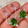 Cercei cuart peridot