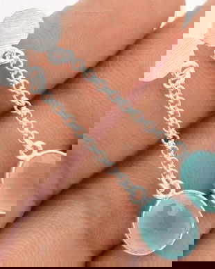 Ag301 - Cercei cu surub / tija, argint 925, calcedonie bleu