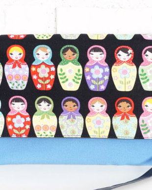 Geanta Plic Papusi Matryoshka – bleu