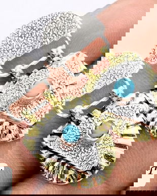 Ag190 - Cercei cu tija / surub, argint 925, placat cu aur, larimar, bleu