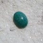 Cabochon oval amazonit rusesc
