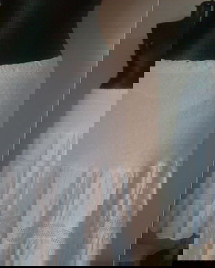 FUSTA LUNGA PANZA BUMBAC ALB