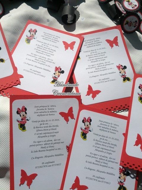 Invitatie  Minnie mouse