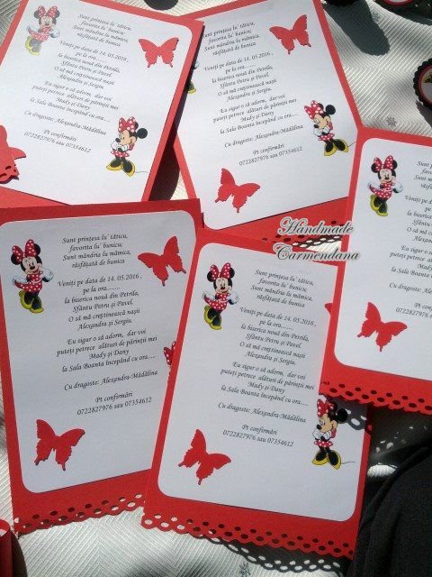 Invitatie  Minnie mouse