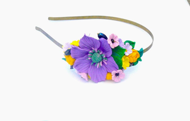 Diadema cu flori