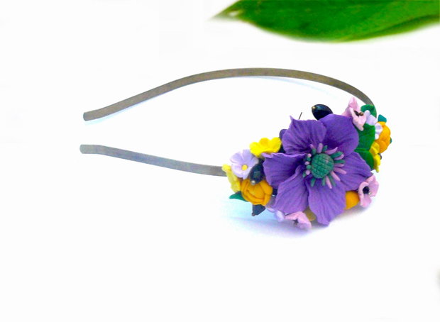 Diadema cu flori