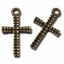 Pandantiv metalic, cruciulita, bronz, 23x13 mm