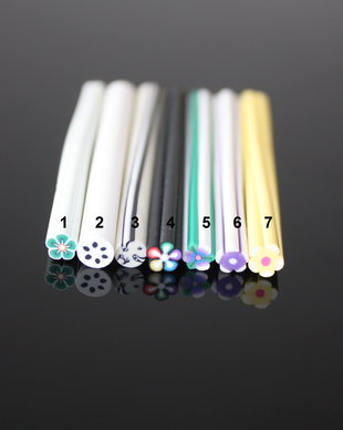 Cane fimo flori