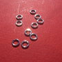REZERVATE...Zale sudate din argint rodiat de diametru exterior 0.5 mm si grosime 0.9 mm