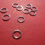 REZERVATE ...Zale sudate din argint rodiat diametrul exterior 0.63 mm, grosime aprox 0.7 mm