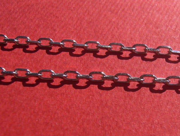 Lant din argint cu zale sudate de aprox 2x3 mm