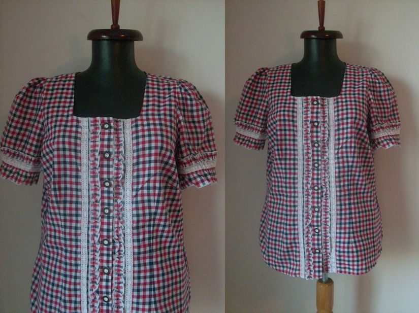 BLUZA PANZA BUMBAC TARTAN