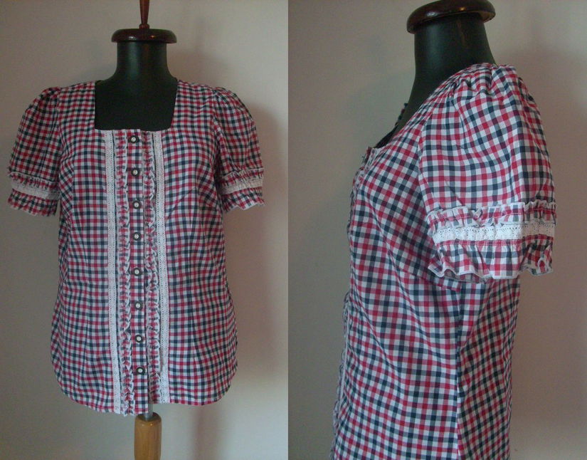 BLUZA PANZA BUMBAC TARTAN