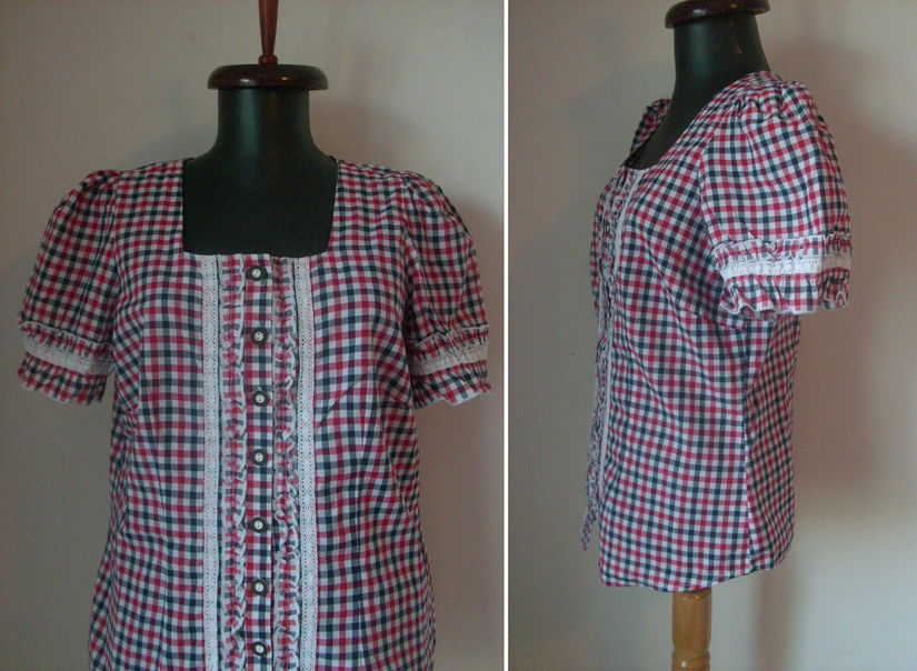 BLUZA PANZA BUMBAC TARTAN