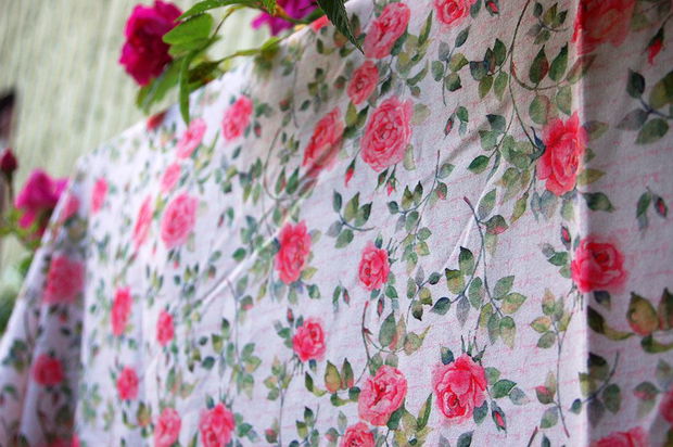 ShabbyRoses - 30x150cm - OEKO-TEX - Lonato - Vintage