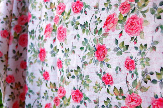 ShabbyRoses - 30x150cm - OEKO-TEX - Lonato - Vintage