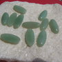 Cabochon oval alungit din aventurin aprox 4x9x21 mm