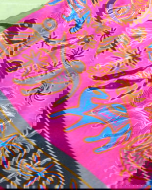 Cupon batist imprimeu asiatic