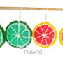 ''Felii de Lime si de Grapefrui'' - cercei