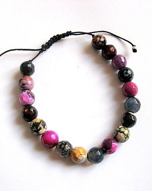 Bratara unisex agate fatetate  27217
