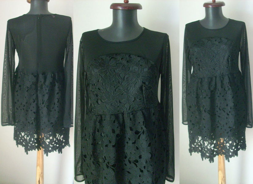 ROCHIE NEGRA DANTELA