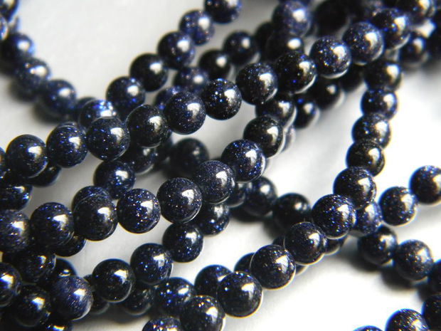 Blue Goldstone 4 mm