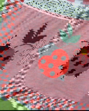 Perdeluta rustica cu buburuze