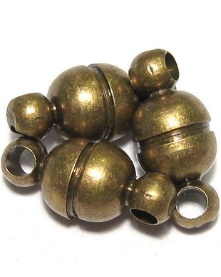 Inchizatoare cu magnet, 11.5x5 mm, bronz