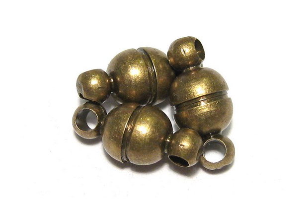 Inchizatoare cu magnet, 11.5x5 mm, bronz