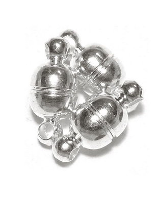 Inchizatoare cu magnet, 11.5x5 mm, argintie