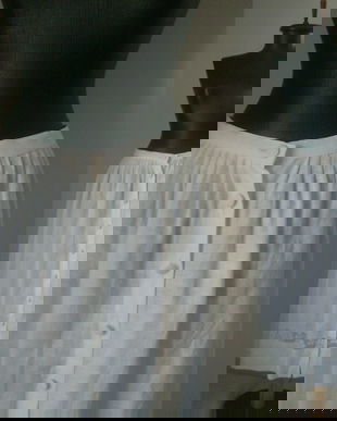 FUSTA IN SI DANTELA ALBA