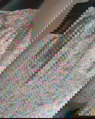 FUSTA AMPLA PANZA FLORAL