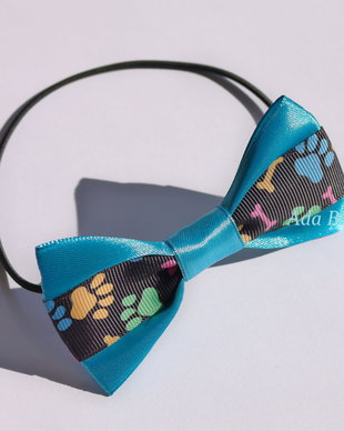 Papion pentru catei-turquoise cu labute