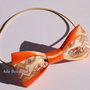 Papion pentru catei-orange "WOOF"