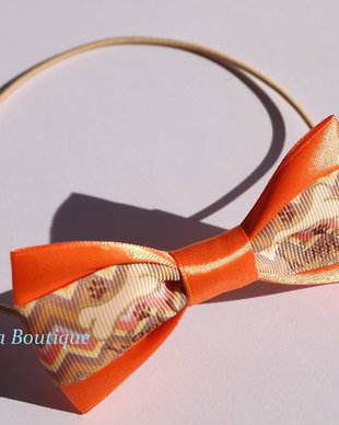 Papion pentru catei-orange "WOOF"