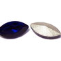 Cabochon din sticla, 10x5 mm, safir