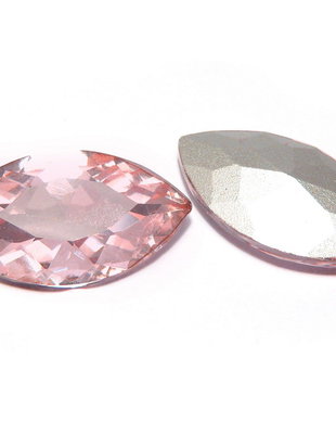 Cabochon din sticla, 10x5 mm, roz