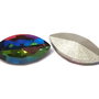 Cabochon din sticla, 10x5 mm, rainbow