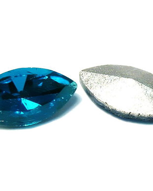 Cabochon din sticla, 10x5 mm, montana