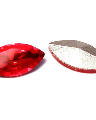Cabochon din sticla, 10x5 mm, light siam