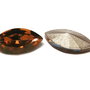 Cabochon din sticla, 10x5 mm, dark brown