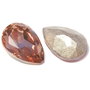 Cabochon din sticla, 10x7 mm, peach