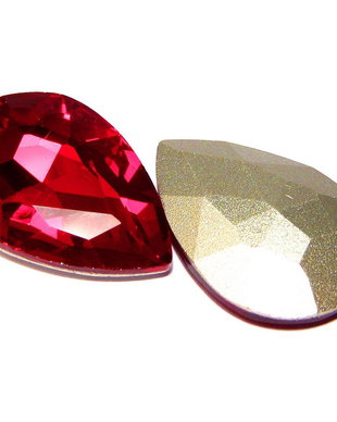 Cabochon din sticla, 14x10 mm, siam