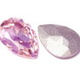 Cabochon din sticla, 14x10 mm, pink
