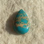 Pandantiv lacrima din turquoise imperial jasper aprox 6x18x31 mm